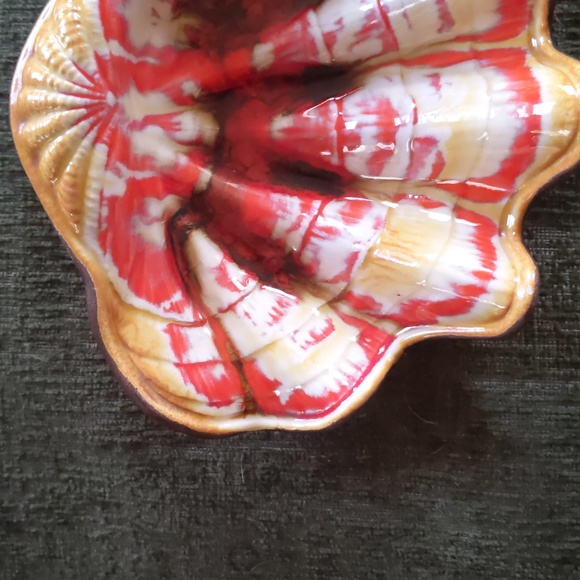 Vintage* TREASURE CRAFT half shell ashtray/ candy dish/trinket dish. - Picture 6 of 10